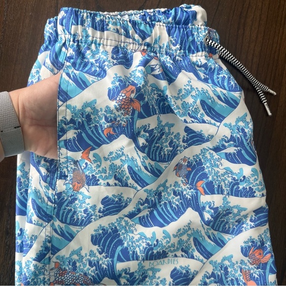 Boardies Ocean Wave Print Men's Swim Trunks - XL - Picture 7 of 7